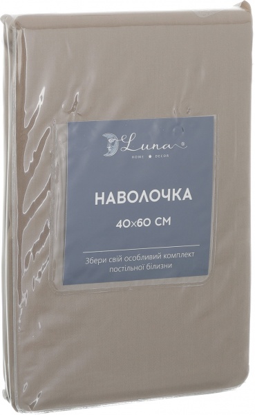 Наволочка Solid 40x60 см оливковий Luna 