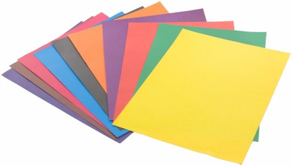 Бумага цветная офсет А4 10 листов Mandarin