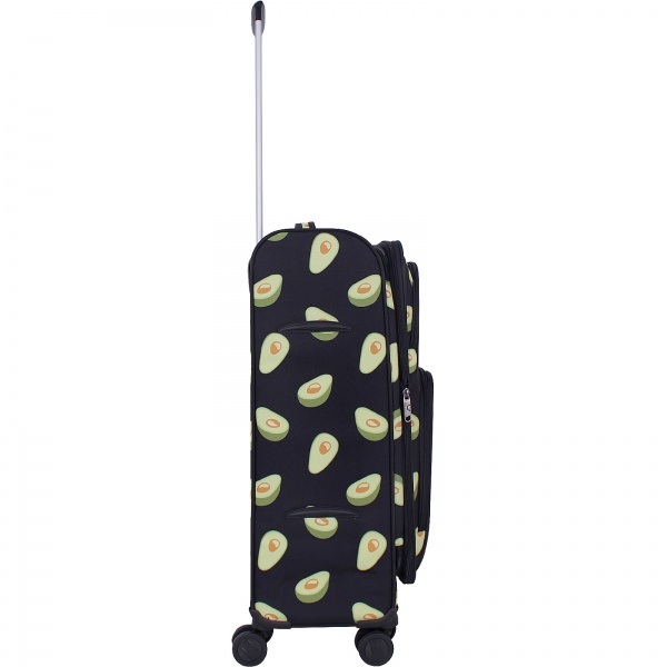 Валіза Bagland Валенсiя Авокадо M 63 л чорний суб.763 (37966244) 