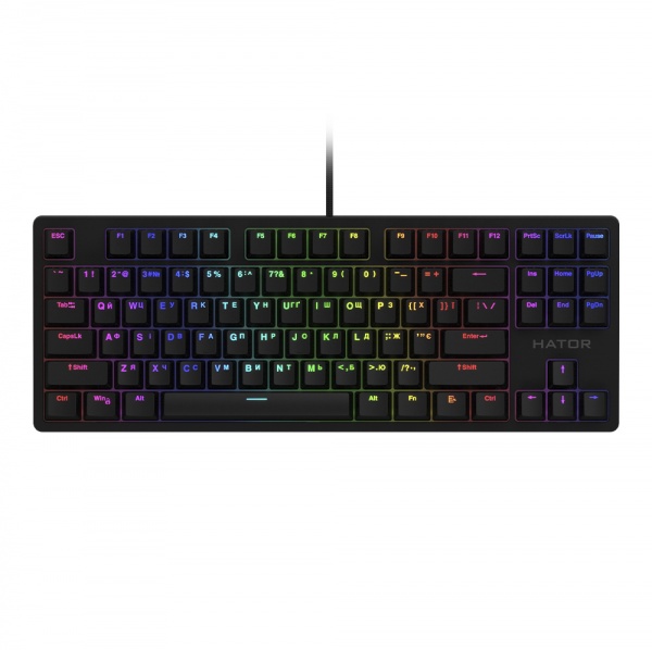 Клавіатура Hator Rockfall TKL Mecha Pink (HTK-621) black 
