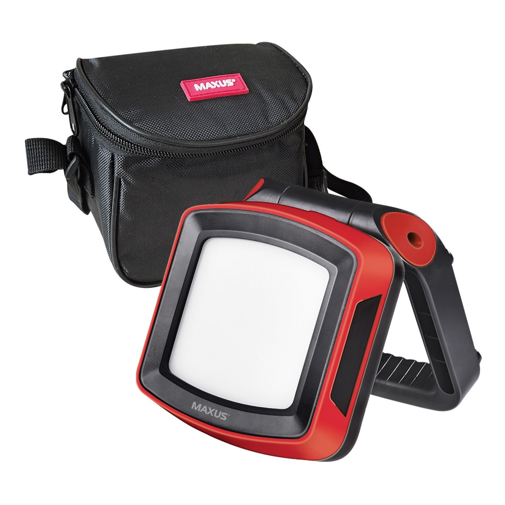 Фонарь прожекторный Maxus Portable Emergency LED Light MAX-8W-RED-EM