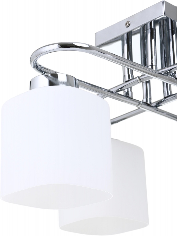 Люстра Sensio Orlean 4x40 Вт E27 хром/белый LS-07380/4W-E2740W