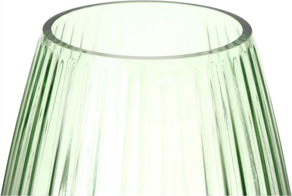 Ваза скляна Sensio Drops 22,5 см зелена JY-913DFX01A