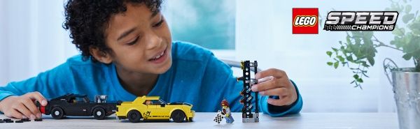 Конструктор LEGO Speed Champions Автомобили 2018 Dodge Challenger SRT Demon и 1970 Dodge Charger R/T 75893