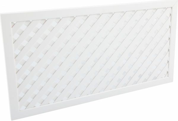 Решітка 255x496 під фасад 355x596 біла