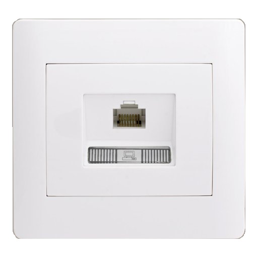 Розетка комп’ютерна LXL Oscar білий TL11285EA WHITE