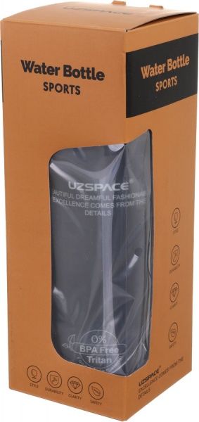 Пляшка для води City 650 мл сіра Uzspace