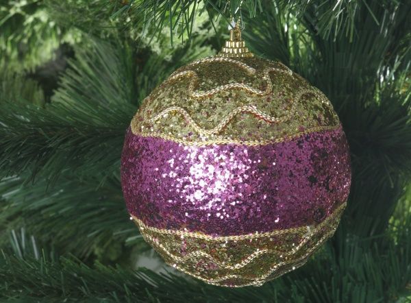 Куля пінопластова велика d130 бузковий