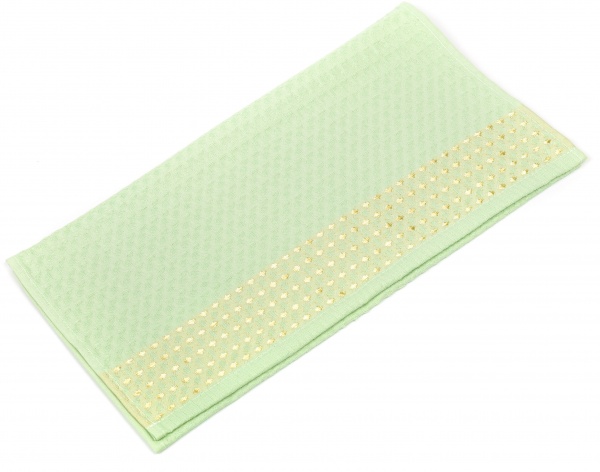 Рушник вафельний з бордюром 40x60 см UP! (Underprice) оливковий 