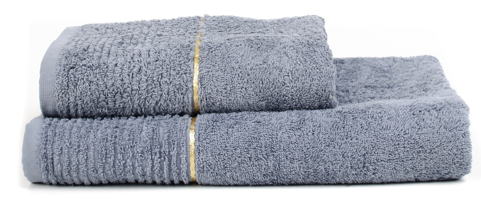 Рушник махровий GOLD NEW 30x50 см сіро-блакитний La Nuit