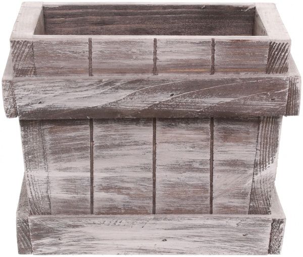 Кашпо дерев'яне Elsa Maxi квадратний 6,8л сірий (der-2 сір) 