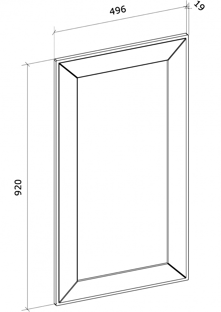 Фасад для кухни Грейд магнолия 920x446 оксфорд