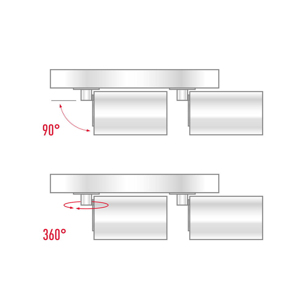 Спот Maxus 2xGU10 білий 2-MAX-SL-GU10-WH