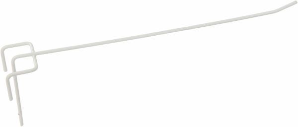 Крючок на сетку одинарный 250 мм 10 шт. белый