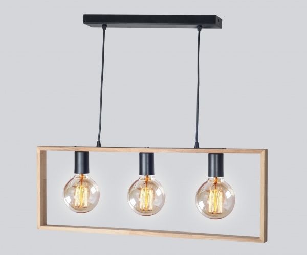 Підвіс Геотон НСБ 02-3х60-916 ДС 6421/3 3x60 Вт E27 бук світлий 