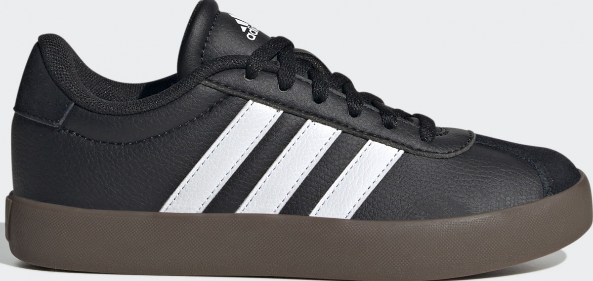 Кроссовки детские Adidas VL COURT 3.0 K IE3630 р.33 черные — фото 1