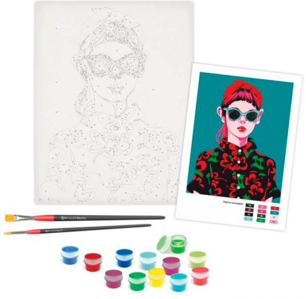 Набір, техніка акриловий живопис за номерами Амелі Rosa Start 