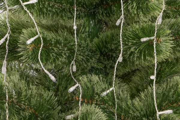 Электрогирлянда Сосульки желтые встроенный светодиод (LED) 100 ламп 2 м