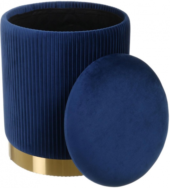 Скриня-пуф для зберігання Francis синій 36х36х44 см 