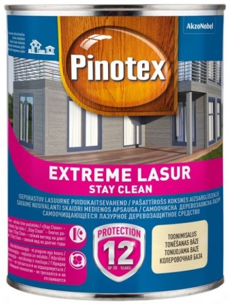 Деревозахисний засіб Pinotex extreme lazure stay clean палісандр напівмат 1 л