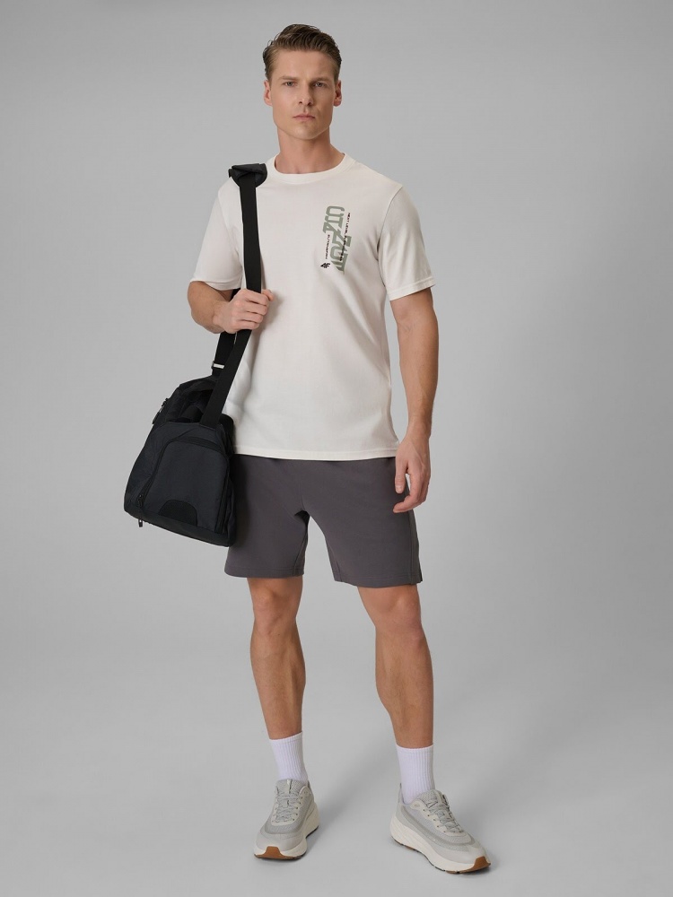 Футболка 4F TSHIRT M2665 4FWSS26TTSHM2665-12S р.M бежевий
