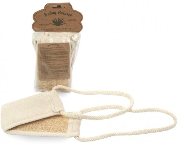 Мочалка Balmy Naturel массажная из люфы 13015 