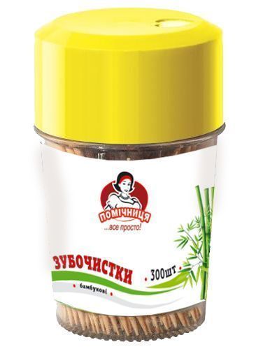 Зубочистки бамбуковые Помічниця 300 шт.