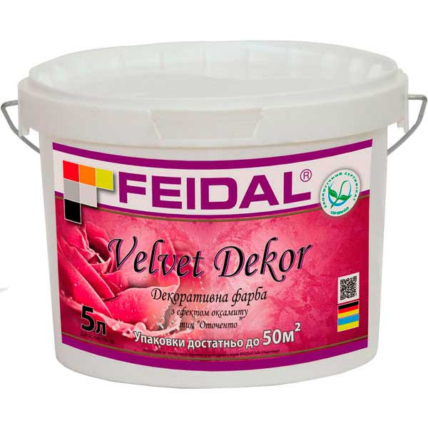 Декоративная краска Feidal Velvet Dekor перламутровый 5 л