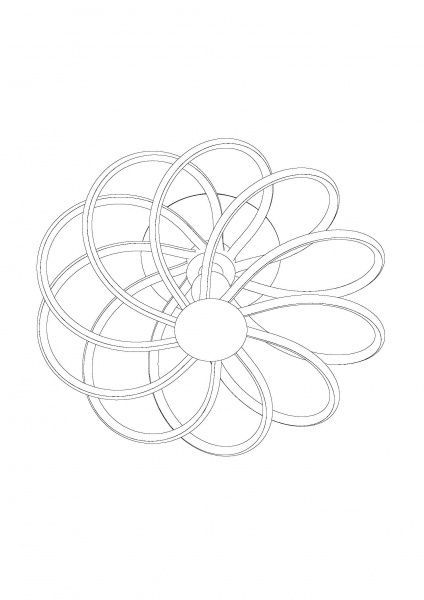 Люстра потолочная Геотон GTN-830/10 10x108 Вт белый 