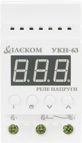 Реле напряжения Ілєком белый