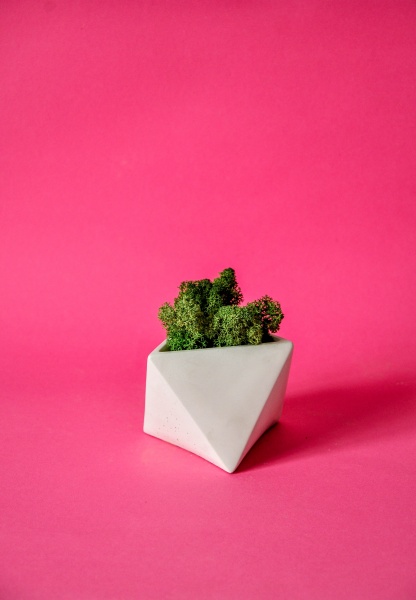 Кашпо декоративне Octos білий бетон