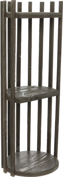 Подставка под вазон Полумесяц 16х24x66 см венге 