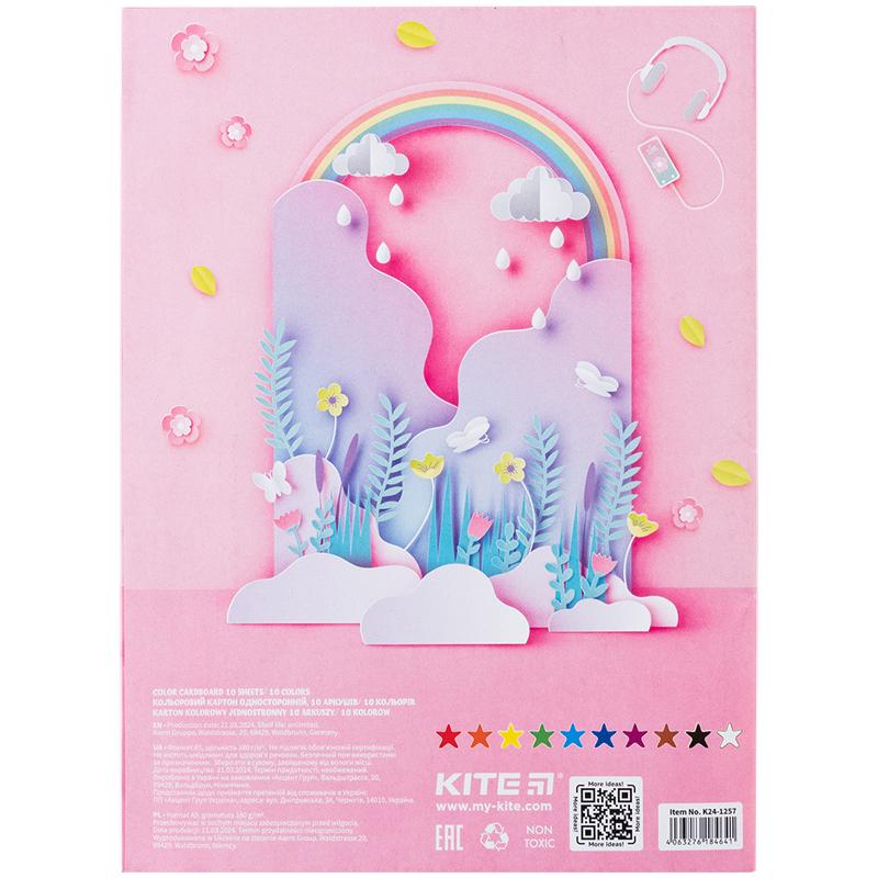 Набор цветного картона А5 10 лист (K24-1257) KITE