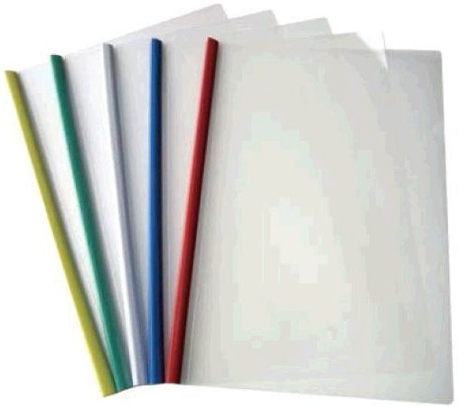 Папка файл с боковой планкой-зажимом, 10 мм (65 л.), А4, РР, 4-250