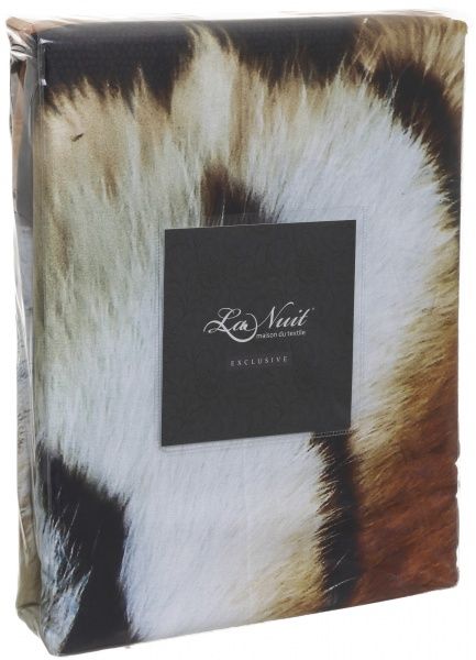 Комплект постільної білизни Exclusive Тигр 1,5 чорно-коричневий La Nuit 