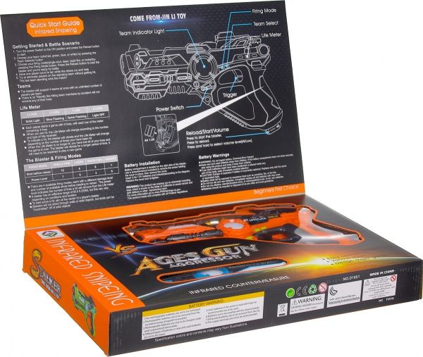 Набір зброї іграшкової лазерний Laser guns A1469767/blu-rd