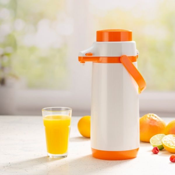 Термос Family Colori с помпой 1,7 л оранжевый Tescoma