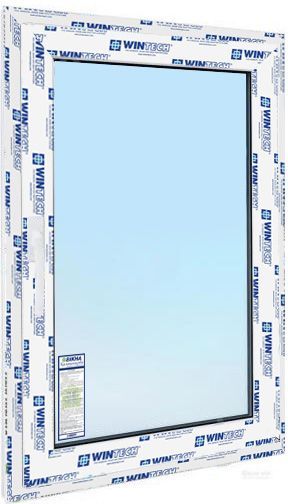 Вікно поворотно-відкидне WINTECH 540 500x1000 мм праве 