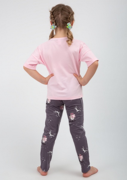 Піжама дитяча для дівчинки Roksana 0068/12015 р.110 рожевий 