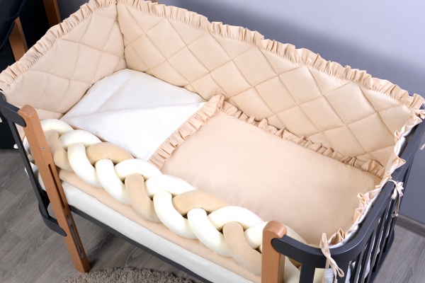 Комплект для дитячого ліжечка Baby Veres Macaroon Vanilla ваніль 219.07