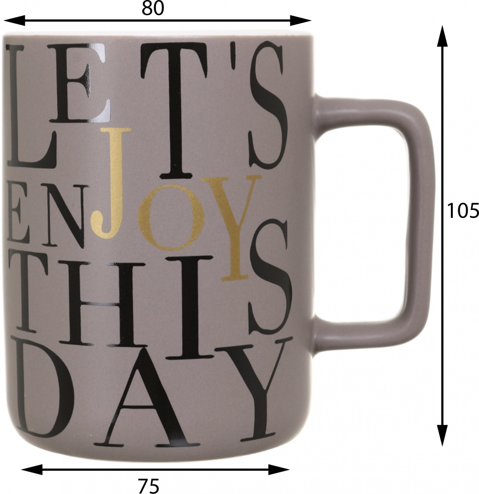 Чашка Fiora Vogue Grey 400 мл