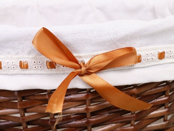 Кошик плетений з текстилем 34x26x14 см HQ13-10CD-4 