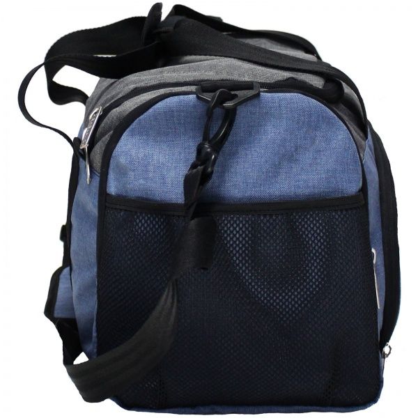 Сумка дорожня Bagland Bloom 30 л синій/сірий (0030869) 