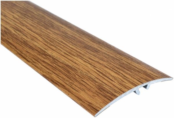 Порожек алюминиевый лестничный Olvis скрытый крепеж 43x1350 мм дуб светлый 