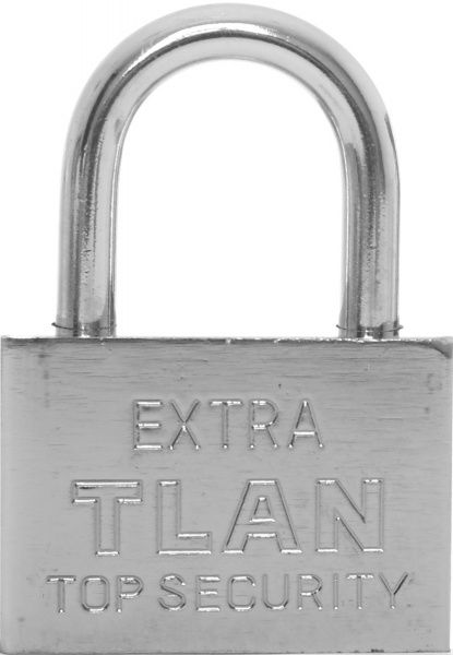 Замок навісний 50 мм хром відкритий (амбарний)