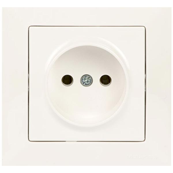 Розетка Mutlusan Candela без заземлення біла