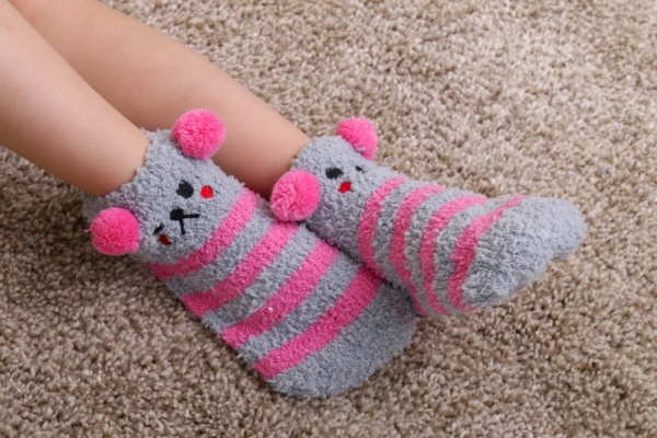 Носки для девочек Maxwin KIDS Страйп р.29-31 серо-розовый 