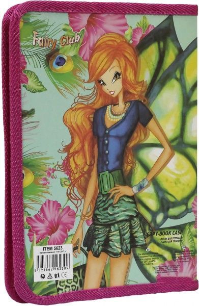 Папка для тетрадей на молнии Flower Fairy Club 5623 CLASS
