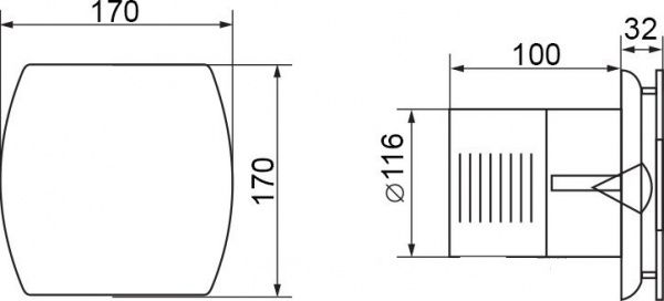 Вытяжной вентилятор Electrolux Argentum с таймером и гигростатом EAFA-120TH