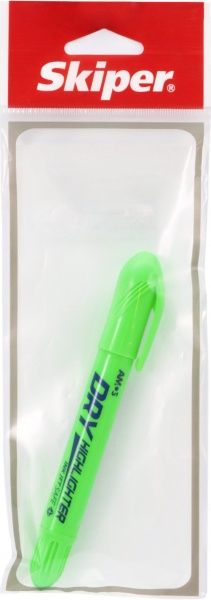 Маркер текстовый Skiper флуоресцентный сухой 3-4 мм 360458 зеленый 